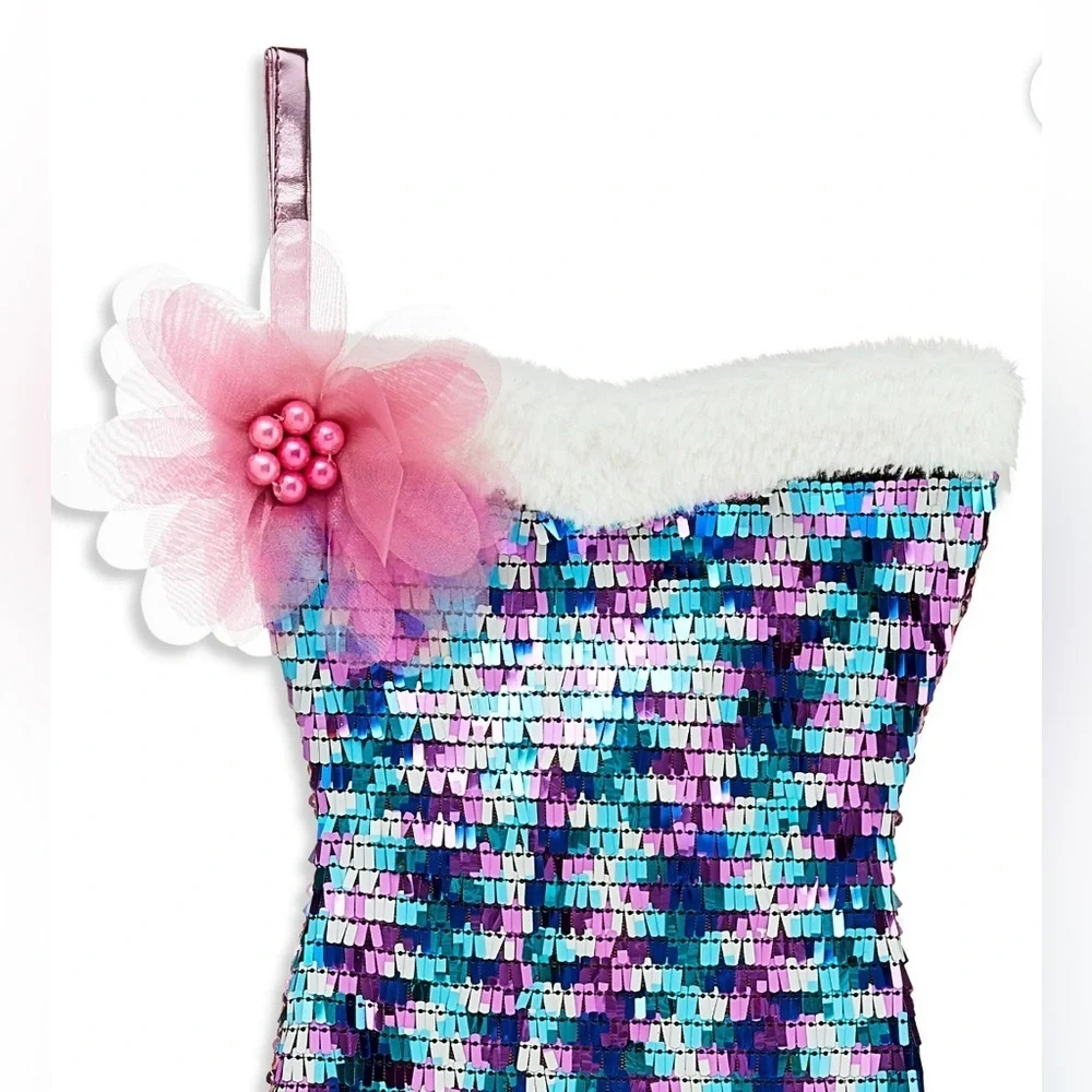 NWT set of 3 sequin mermaid Christmas stockings